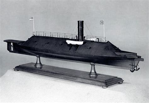 Model Of Ironclad Warship Css Virginia Photograph By Us Navynaval