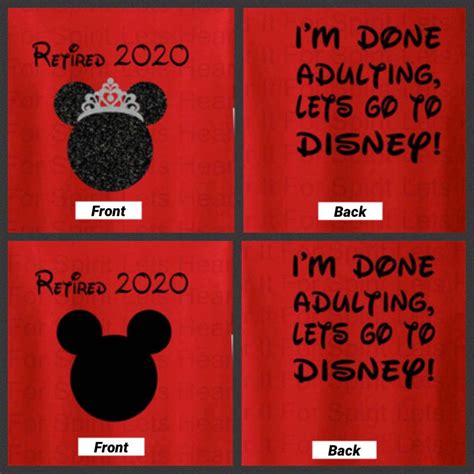 Retired 2021 Disney Retirement Shirt Retired Minnie Mouse 