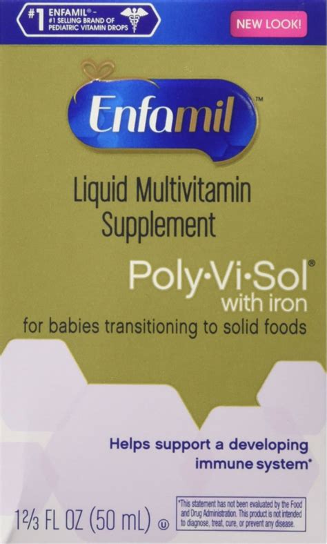 Enfamil Poly Vi Sol Multivitamin Supplement Drops With Iron 50 Ml Pack
