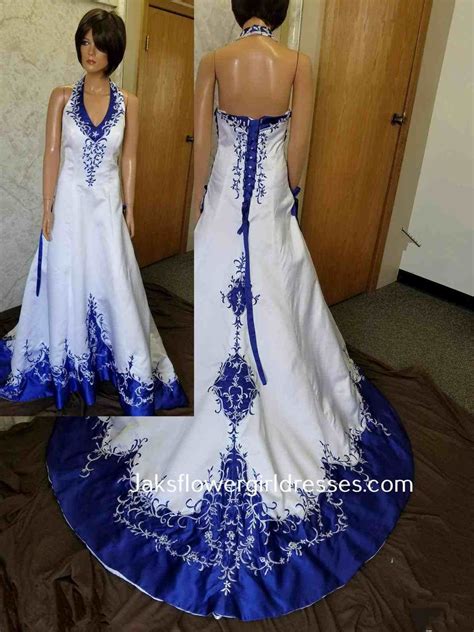 Royal Blue And Gold Wedding Dresses Blue Wedding Dress Royal