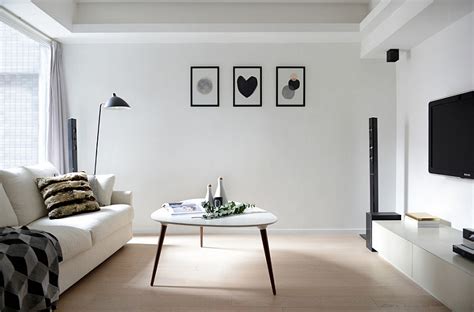 A Minimal Scandinavian Style To The Living Room In Black And White