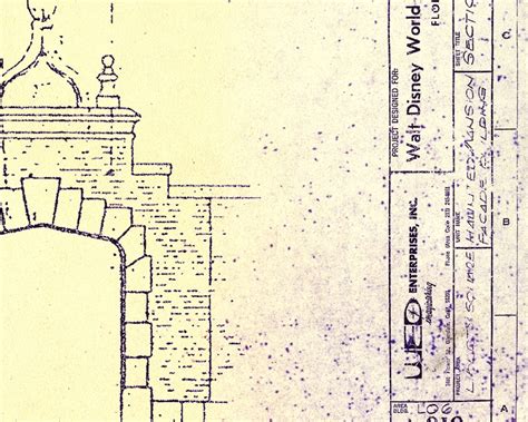 Haunted Mansion Blueprint Poster Up To Full Size X Etsy