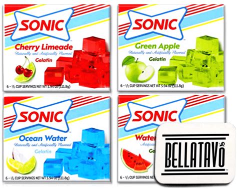 Jello Shot Bundle With Sonic Gelatin Includes Four 394 Oz Sonic Jello