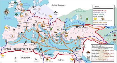 Trade Routes Of The Roman Empire Vivid Maps
