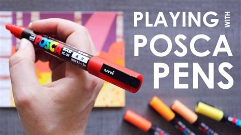 Posca Pens Trying Japanese Paint Pens Youtube