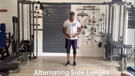 Alternating Side Lunges Exercise Youtube