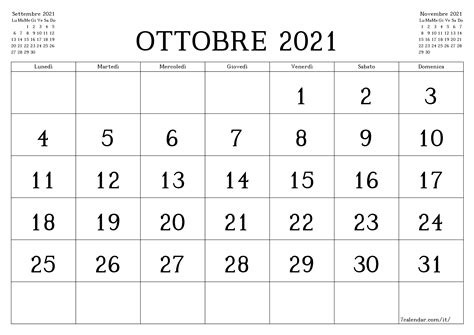 Calendario Mensile Ottobre 2022 Calendario Lunare