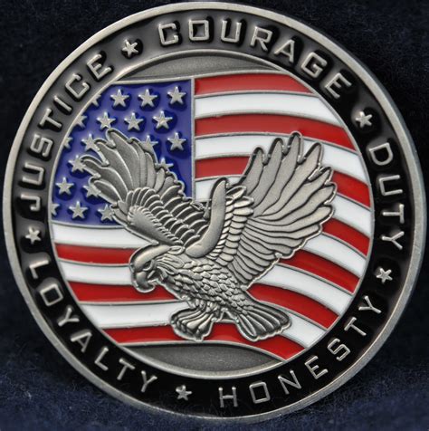 A metal arrow pointed to wherever the wheel stopped, with the wheel's labels being jokes about the worst secret service. US United States Secret Service | Challengecoins.ca