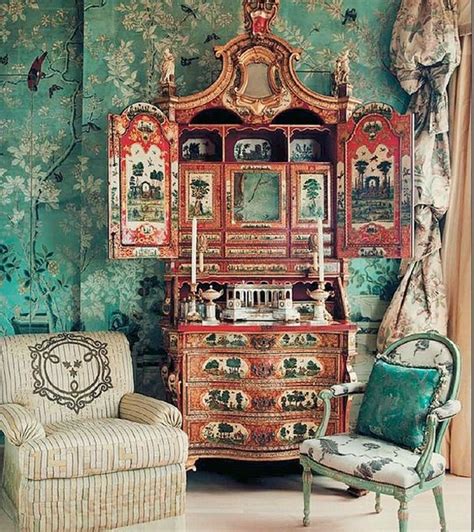 Image Result For Chinoiserie Secretary Chinoiserie Decorating