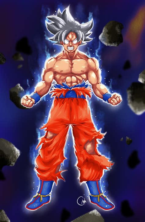 Artstation Son Goku Ultra Instinct Mastered Amin Aziman