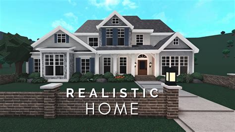 Bloxburg Realistic House House Build Roblox Youtube