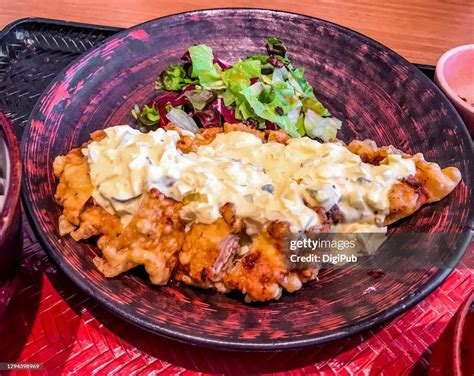 Chicken Nanban Teishoku Main Dish High Res Stock Photo Getty Images
