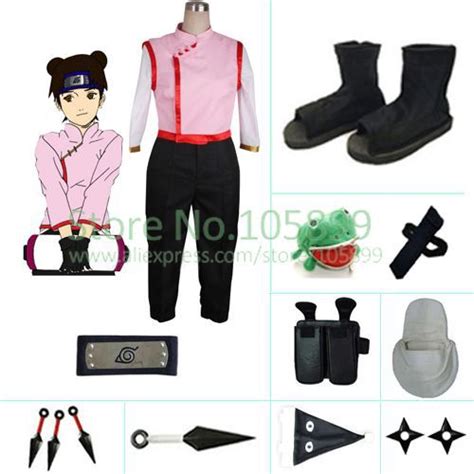 Lcsp Naruto Tenten Cosplay Costume Japanese Anime Uniform Suit Outfit Clothes Top Pants Lupon
