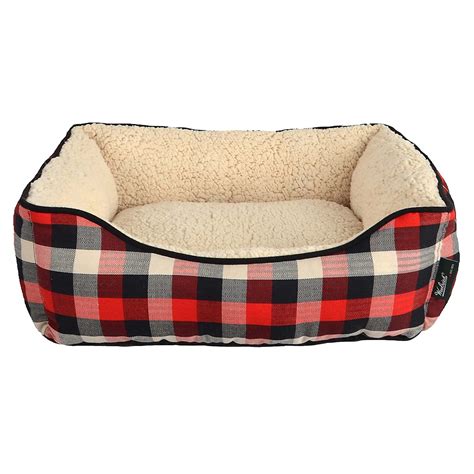 Woolrich Buffalo Plaid Cuddler Dog Bed 20x18”