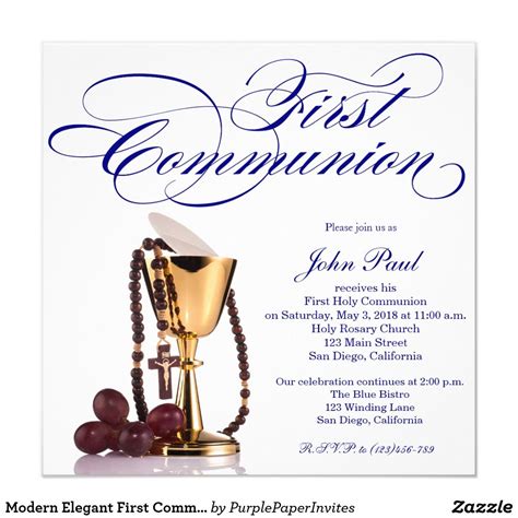 Pin On Popular First Communion Invitations