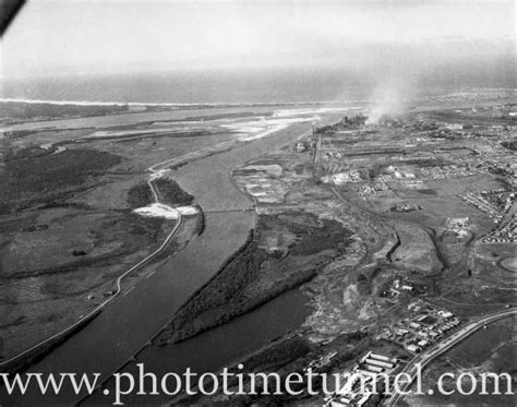 Bhp Newcastle Steelworks And The Hunter River Estuary Showing The