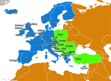 Map Of Western Europe Map Of Europe Europe Map