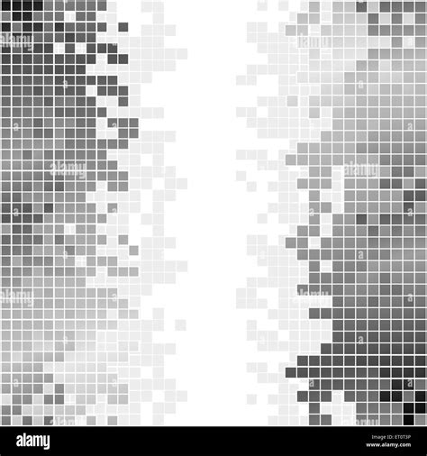 Abstract Black And White Pixels Digital Background Rgb Eps 10 Vector