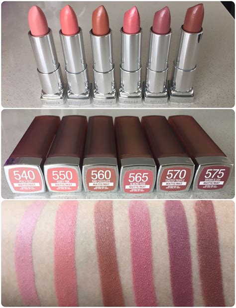 Maybelline Creamy Matte Lipsticks Swatches Review Lipstick Hot Sex