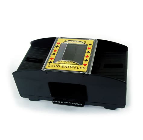 The premium automatic card shuffler can fit up to 6 decks of cards, making it a great shuffler for both small and large decks. Classic Card Shuffler - Casino Vegas Style | Pink Cat Shop