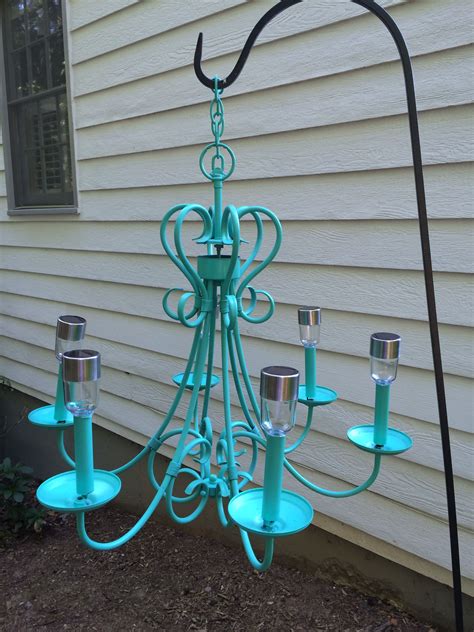 Outdoor Solar Chandelier Bought An Old Rusty Antique Store Chandelier
