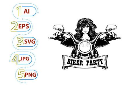 19 Lady Biker Svg Designs And Graphics