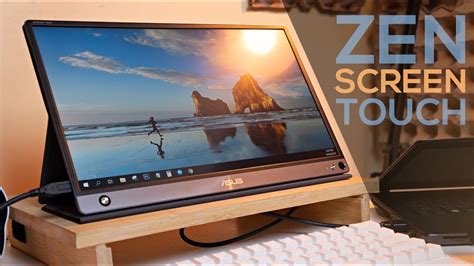 Asus Zenscreen Touch Mb16amt Portable Monitor Review Youtube