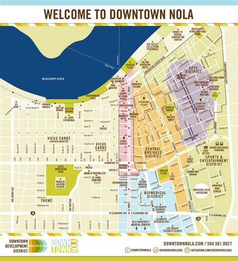 Map Of Downtown New Orleans World Map