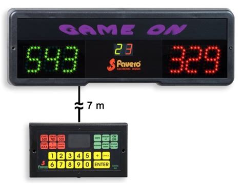 Favero Electronic Led Sports Scoreboard For Darts Game Electronic