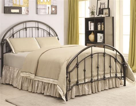 Maywood Dark Bronze Curved Full Metal Bed From Coaster 300407f