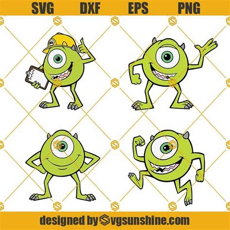 Mike Wazowski SVG Bundle Monsters Inc SVG Monsters Inc Cricut