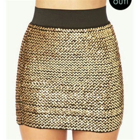 Gold Sequin Skirt Gold Sequin Skirt Sequin Skirt Nye Outfits