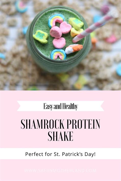 Healthy St Patricks Day Shamrock Protein Shake Safi In Motherland