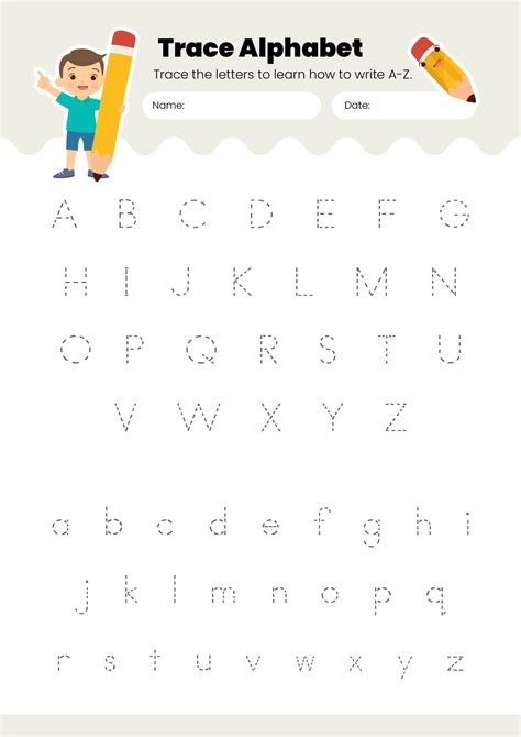 Trace Letters Printables