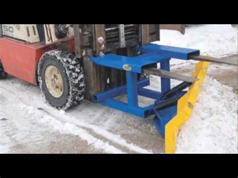 fork truck snow plows youtube
