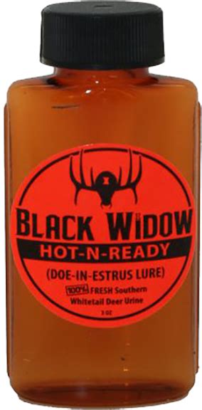 Black Widow Deer Lures Black Widow Hot N Ready Southern Estrus 125oz