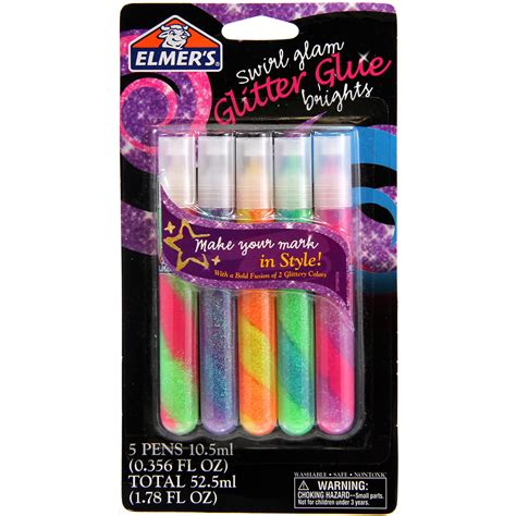 Elmers Swirl Glam Glitter Glue Pens 178oz 5pkg Brights Walmart Canada