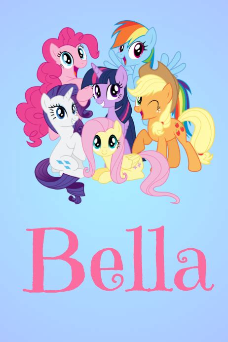 My Little Pony Name Poster Template Postermywall