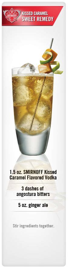 Obviously diet coke is the most important soda of all time. Smirnoff Kissed Caramel Sweet Remedy drink recipe with ...