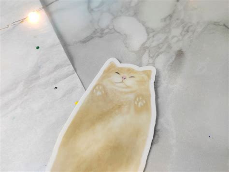 Bread Cat Vinyl High Quality Sticker Cute Stickers Etsy