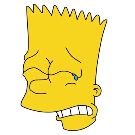 Bart Simpson Crying Sticker Mania