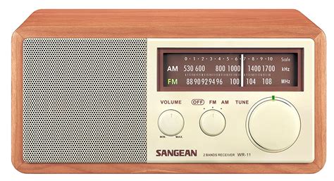 Sangean Wr 11 Wood Cabinet Am Fm Table Top Analog Radio Ebay
