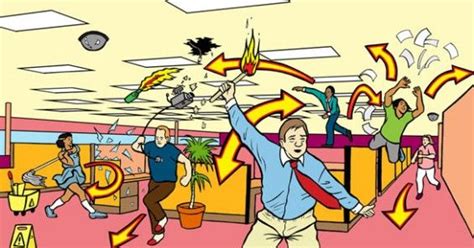 Office Chaos Safety Illustration N Posters Pinterest The Office