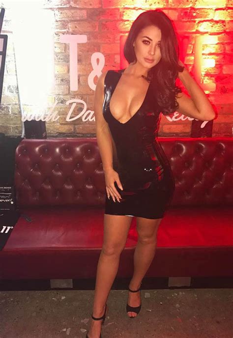 Jess Hayes Barely Contains Eye Popping Assets In PVC Dress Daily Star
