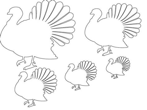 printable templates printable turkey templates printable