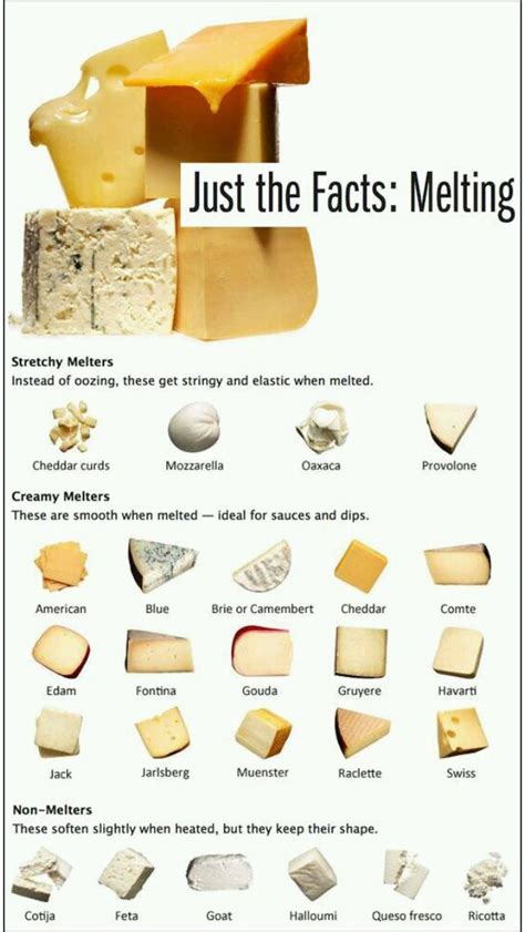 A Guide The How Different Cheeses Melt Food Hacks Food Best Cheese