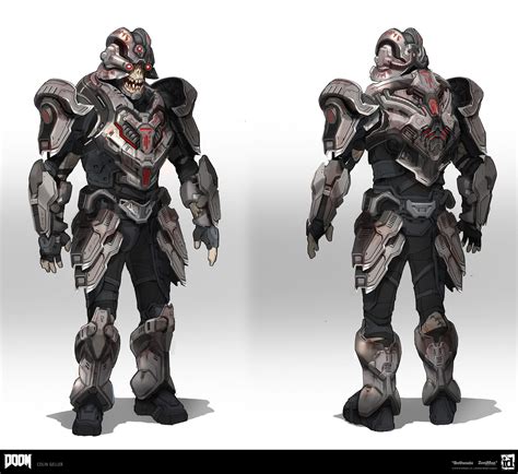 Artstation Doom Dlc Cultist Armor Set Colin Geller Anime Warrior
