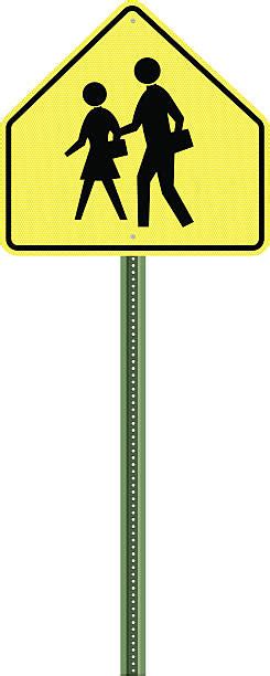 School Crossing Sign Illustrations Royalty Free Vector Graphics And Clip