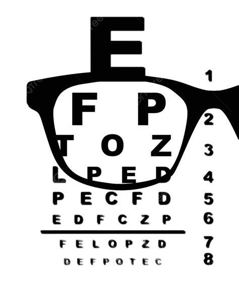 Blurr Eye Test Chart Chart Eye Visual Vector Chart Eye Visual Png And Vector With Transparent