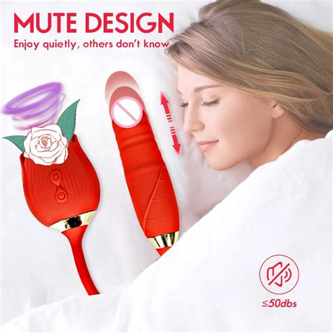 Rose Shape Vaginal Sucking Vibrator G Spot Vibrator For Female Nipple Oral Clitoris Sucker